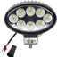 Luz trabajo LED ovalada 5.5" 24W IP67 para tractores