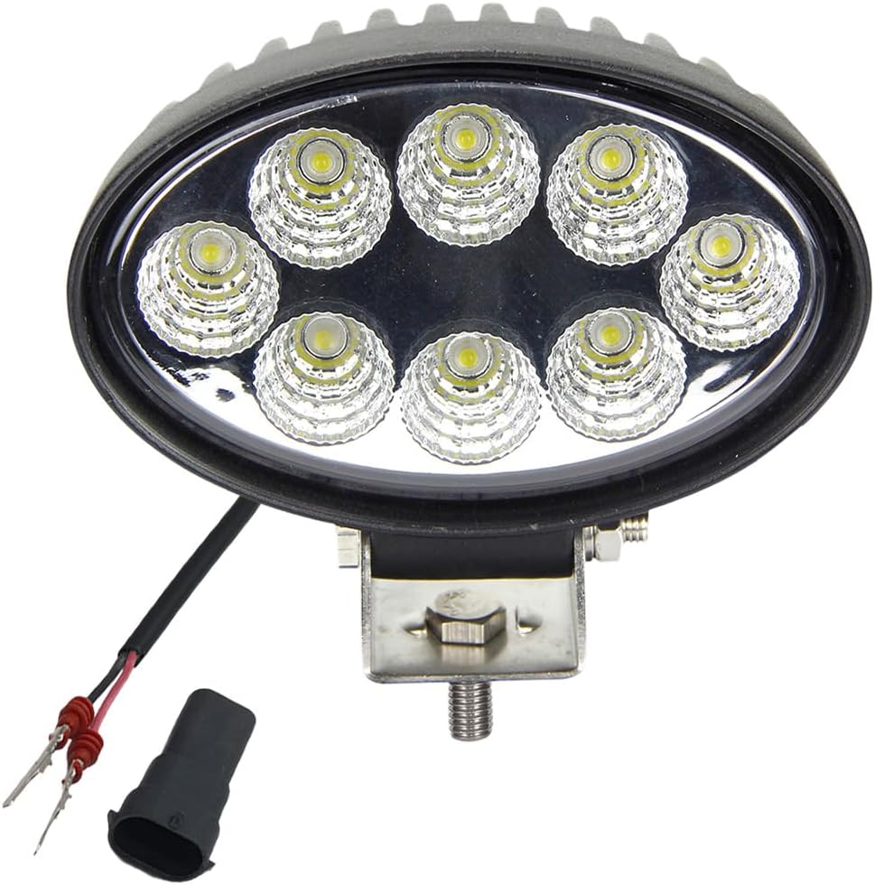 Luz trabajo LED ovalada 5.5" 24W IP67 para tractores