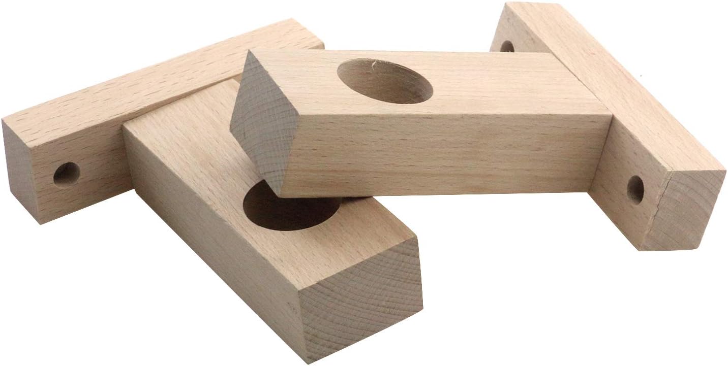 Soporte poste madera techo 4 Pzas diámetro 0.984"