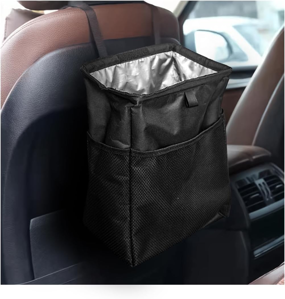 Basurero coche con bolsillos plegable impermeable