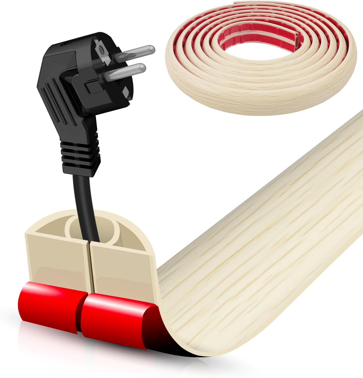 Cubierta autoadhesiva para cables 20ft oficina