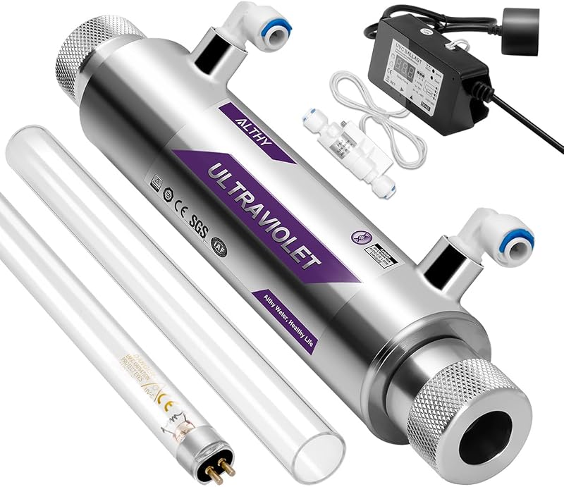 Purificador UV para agua 1gpm con sensor flujo 11w