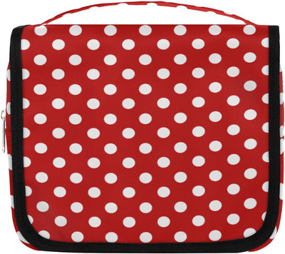 Neceser viaje con gancho impermeable roja organizador