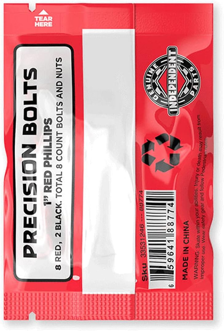 Hardware Skateboard Trucks Negro/Rojo Elevadores Indy