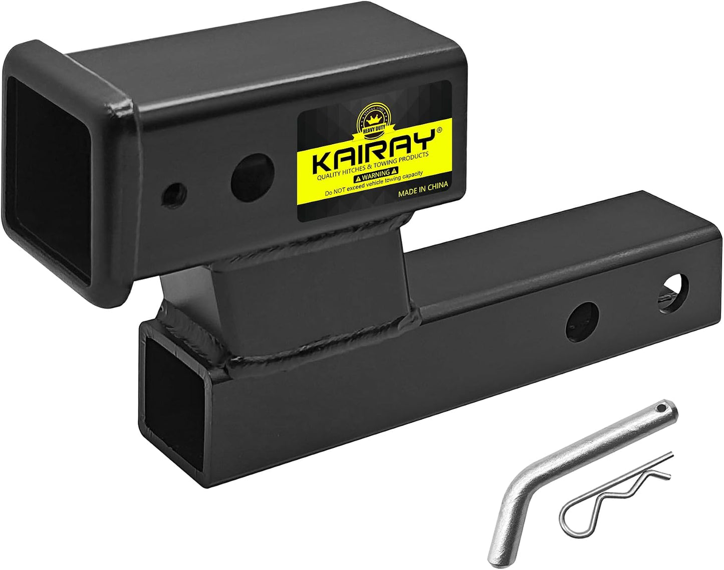Adaptador elevador enganche remolque 8-10" 7500lbs negro