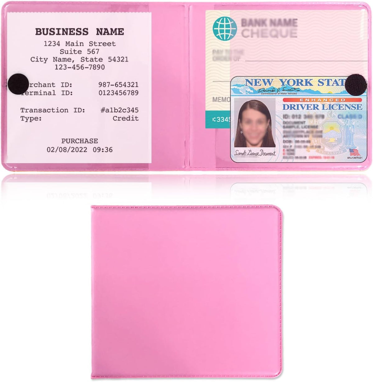 Soporte tarjetas guantera organizador vehículo