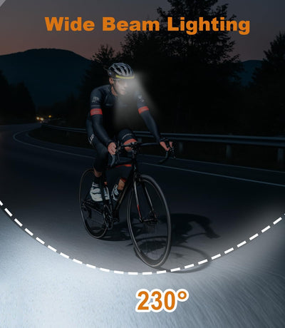 Linterna frontal led 1500lm 230° impermeable digital