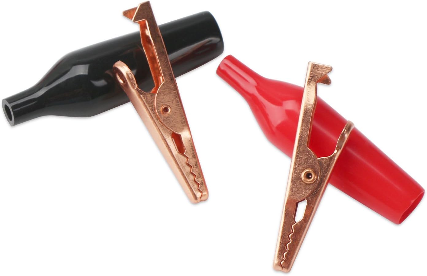 10 Clips Cocodrilo 1.77pulg 10A Cobre Puro para Multímetro