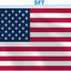 Banderas USA exteriores 3x5ft doble costura color vivo