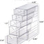 Caja organizadora cabello 5 cajones transparente cosméticos