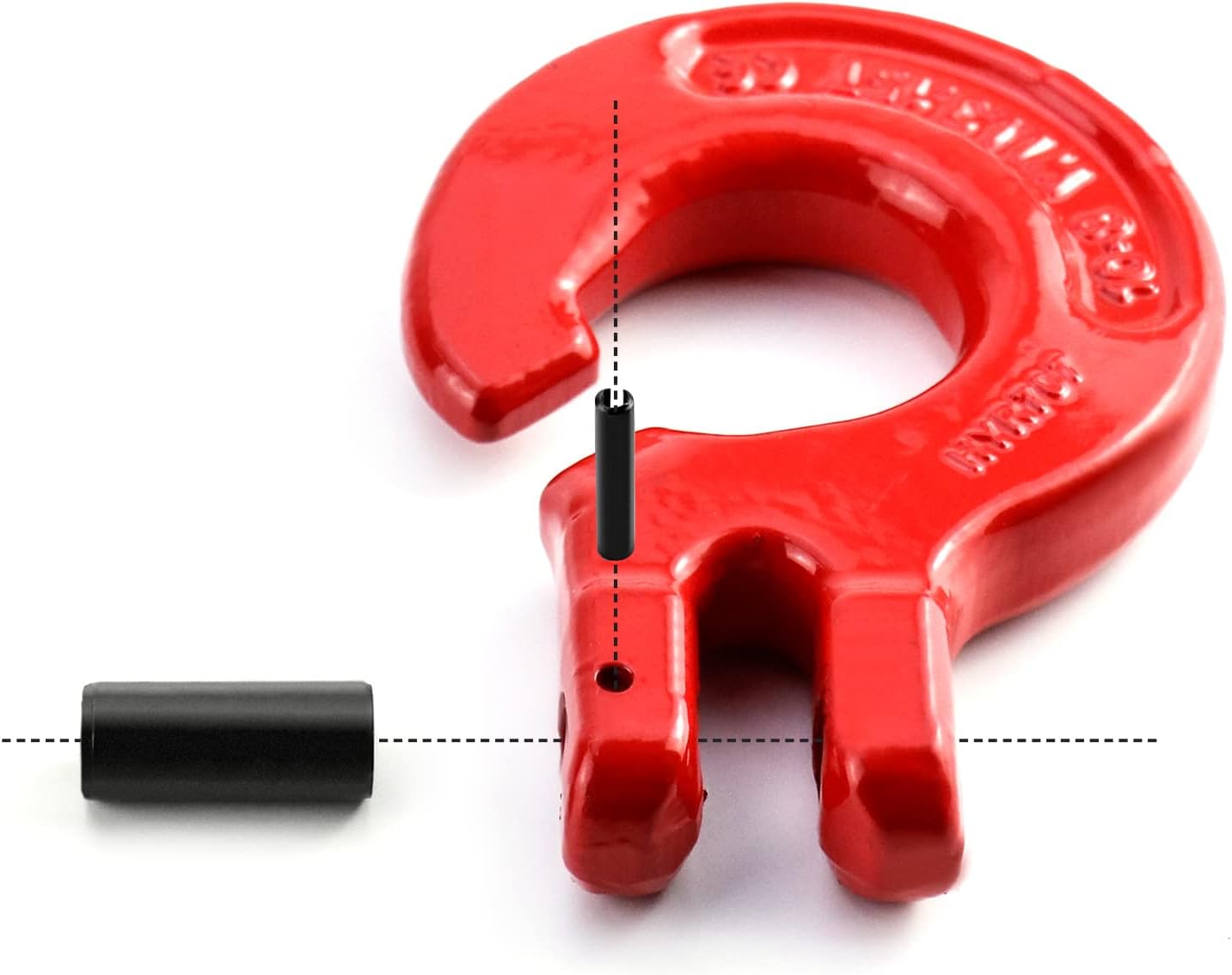 Gancho cadena 3/8" acero G80 3.15 toneladas para remolque