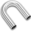 Codo 180° 1.5" OD 38mm Tubo Aluminio Intercooler Cepillado