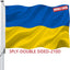 Bandera Ucrania doble cara 3x5ft poliéster 210D latón