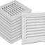 10 Pzas Deflector Ventilación Plástico Blanco 4x4