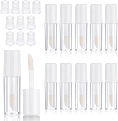 10 Tubos Brillo Labios 0.04oz Transparentes Mujer