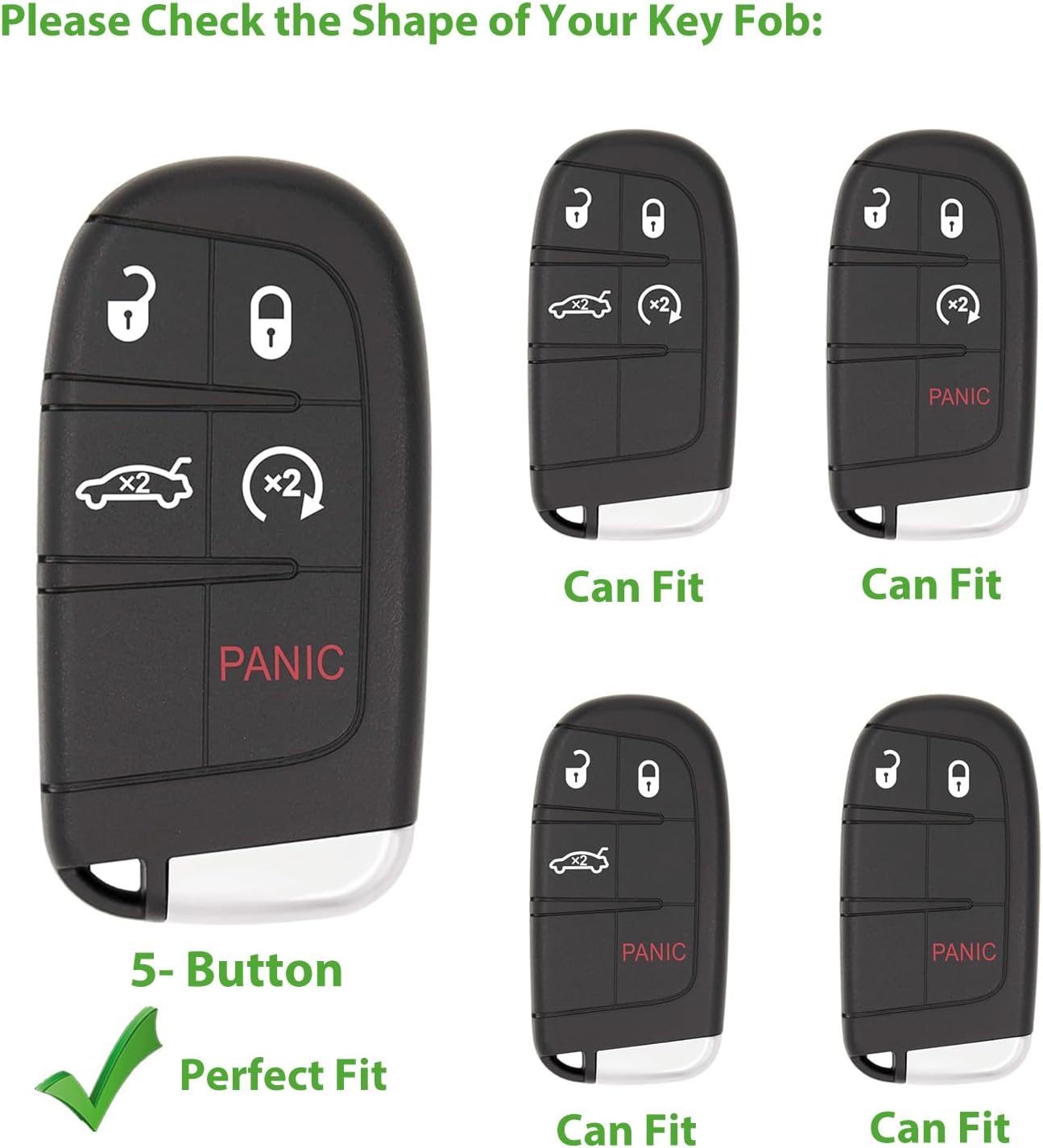 Funda cuero llavero comp Jeep Grand Cherokee Compass