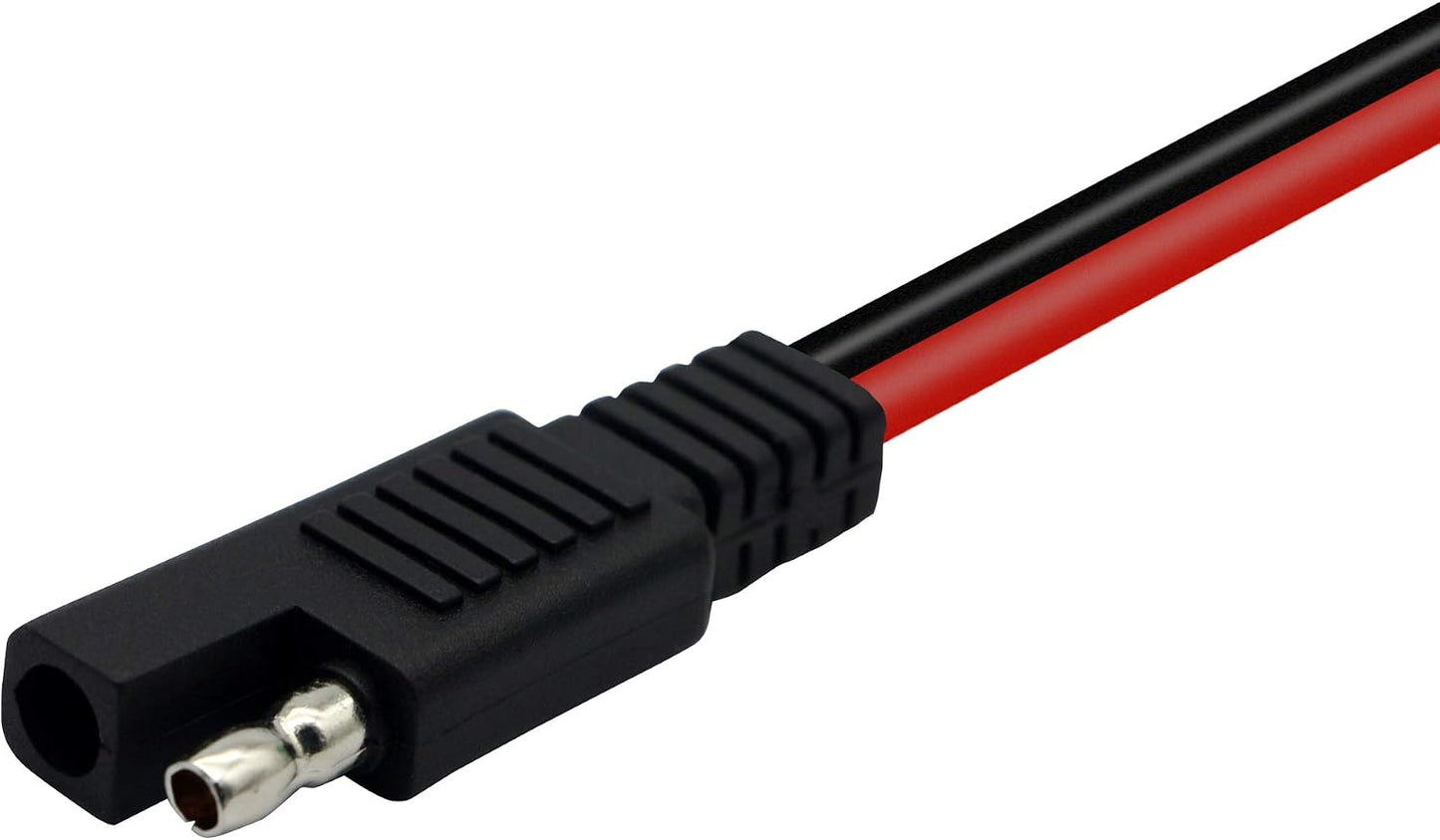 Cable conector SAE 14 AWG 11.8pulg 2 pines para motocicletas