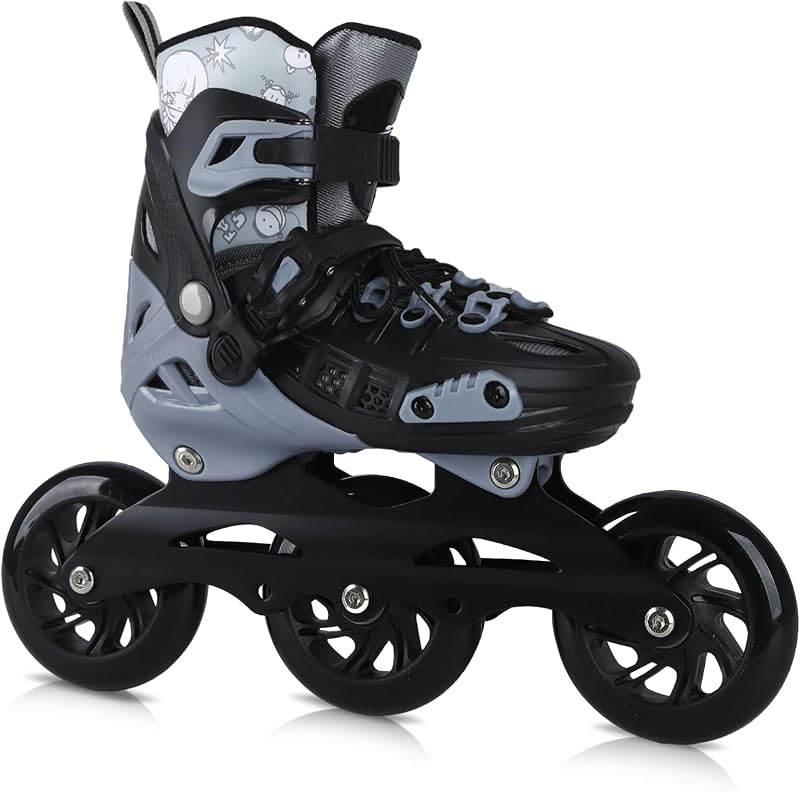 Patines en línea 3 ruedas 3.937pulg ajustables niños