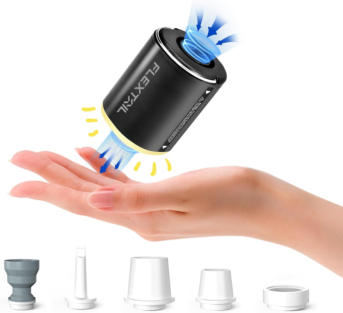 Bomba aire inflables con linterna 4kPa recargable