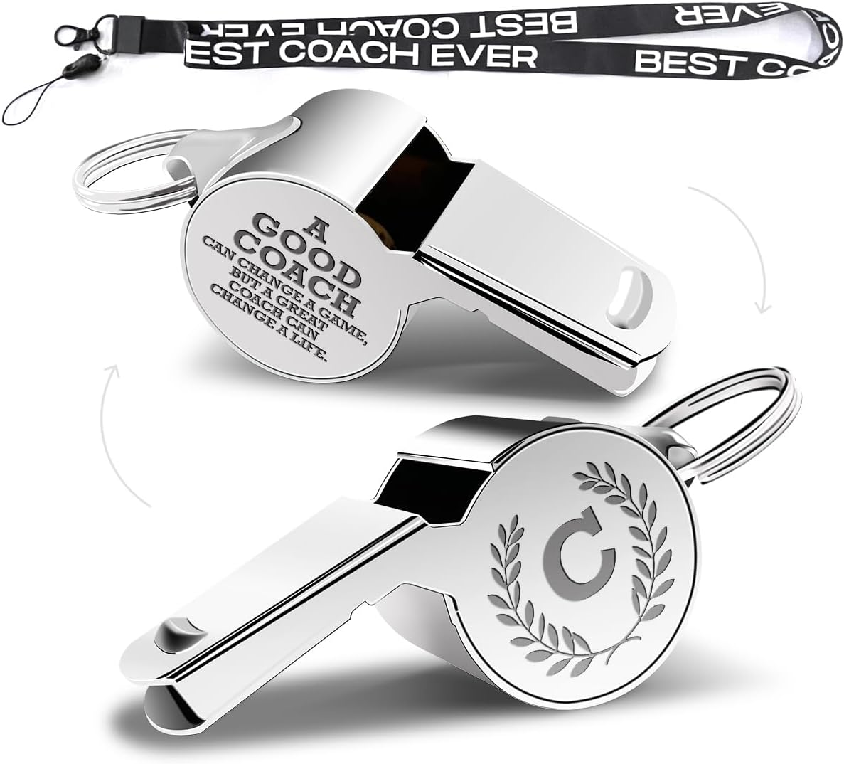Silbato entrenador regalo personalizado monograma