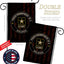 Bandera arpillera ejército oficial jubilado jardín