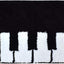 Alfombra piano 20x48" moderna antiderrap lavable
