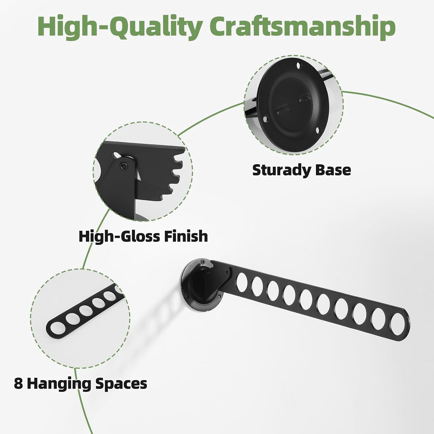 Estante secado ropa acero inox ajustable para lavandería