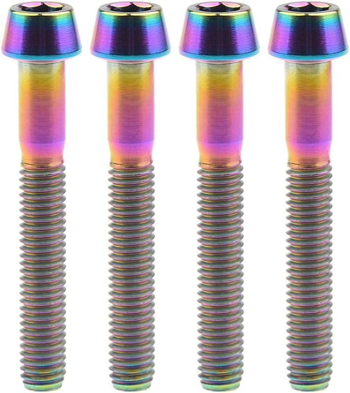 Tornillos Ti Titanio M5x35mm Cabeza Cónica 4 Pzas