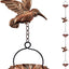Cadena lluvia cobre 8.5ft para canalones con adaptador
