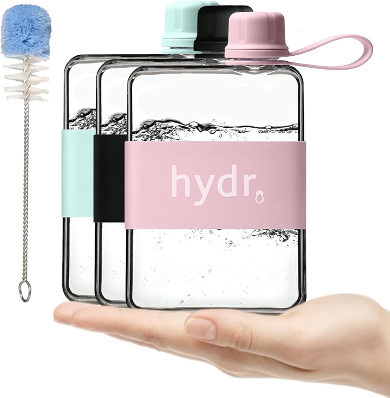 Botella agua plana 17oz Tritan libre BPA para viaje
