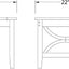 Mesa auxiliar para patio teca desgastada