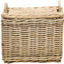 Cesta ratán rectangular con tapa organiz. hogar