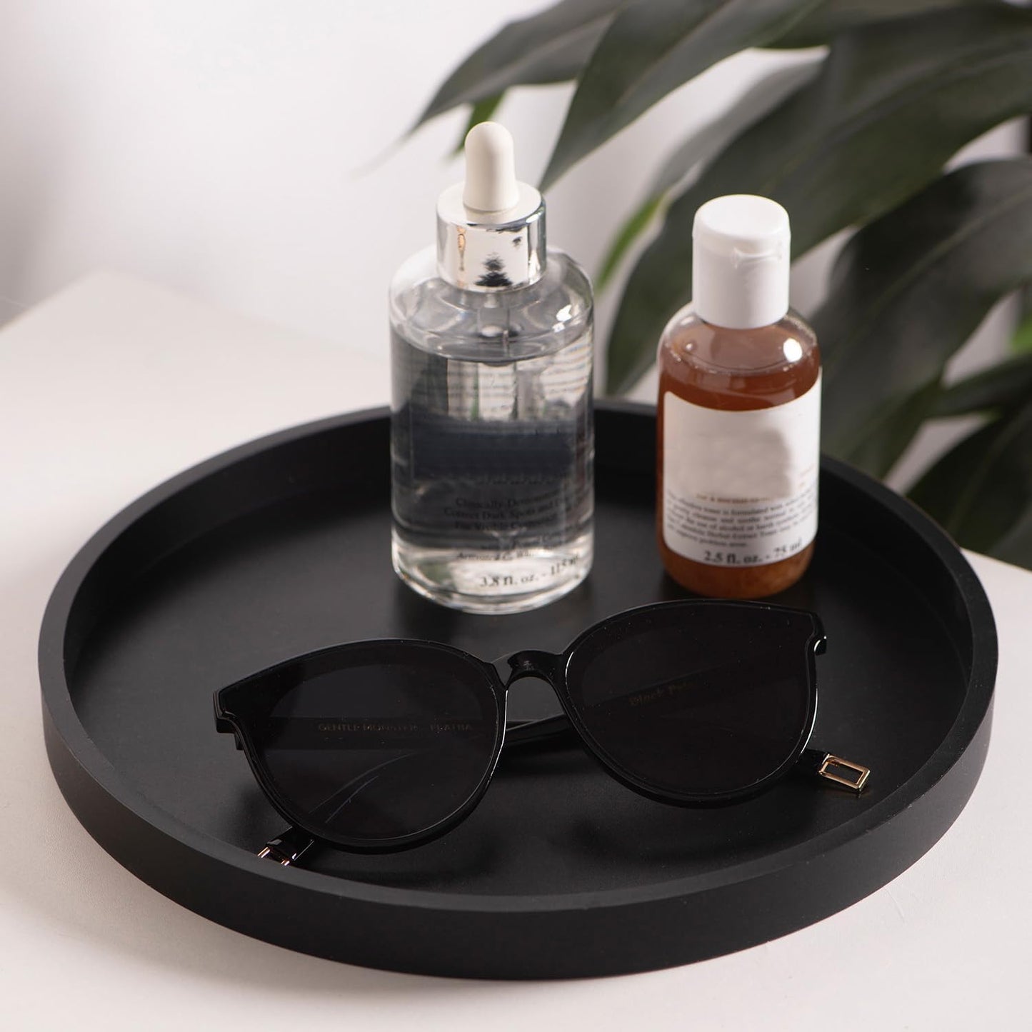 Bandeja baño silicona organiz. cocina decoración mesa negro