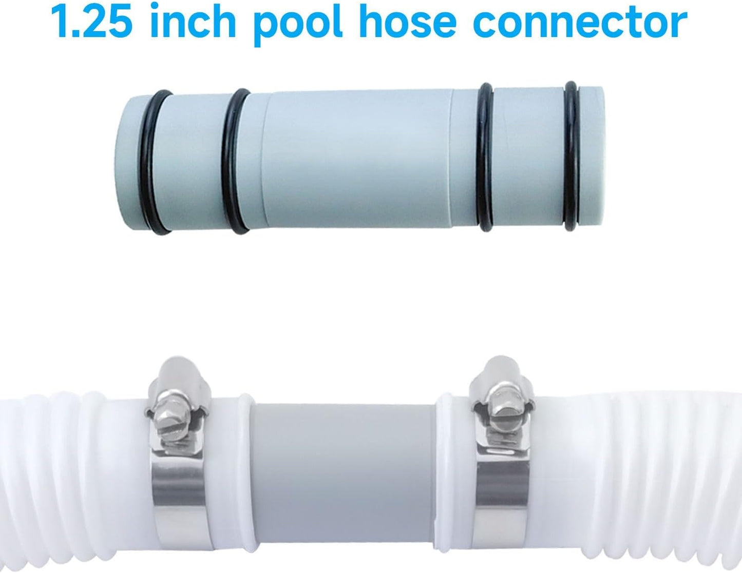 Adaptador manguera piscina 1.260" 2 Pzas