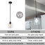 Lámparas colgantes isla cocina vidrio burbujas 12x4pulg set
