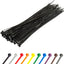 Bridas cremallera negras 8pulg pack 100 resistentes UV