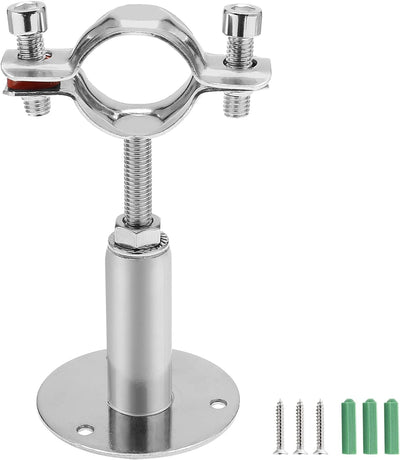Soporte tubo pared techo acero inox ajustable 1.26pulg