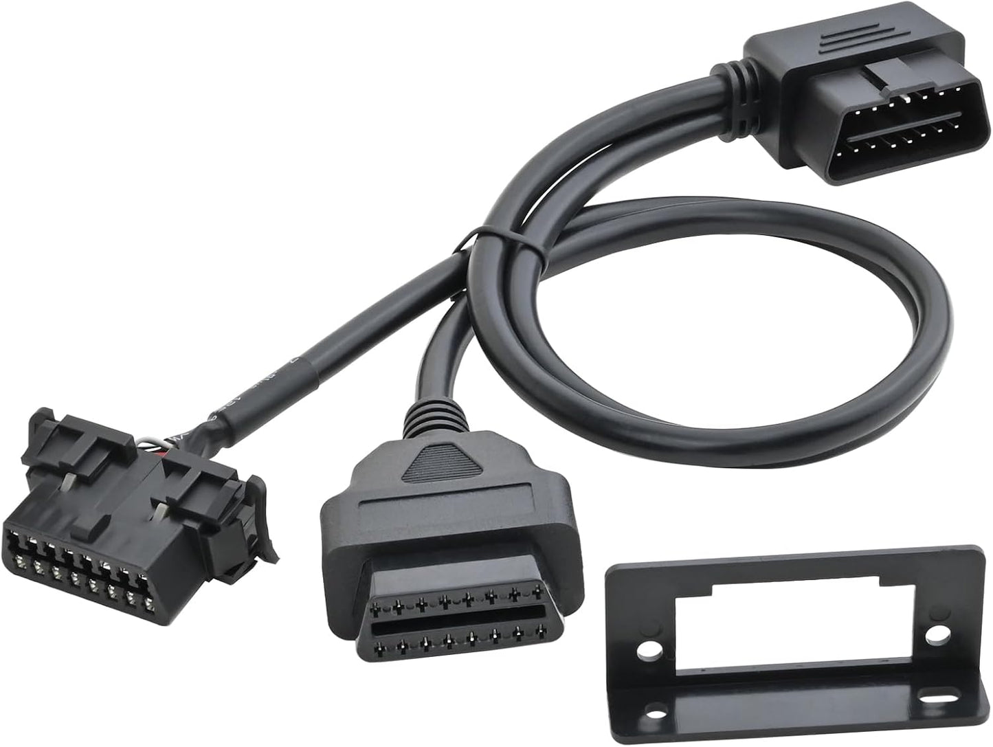 Cable divisor OBD2 tipo Y 16 pines con soporte salpicadero
