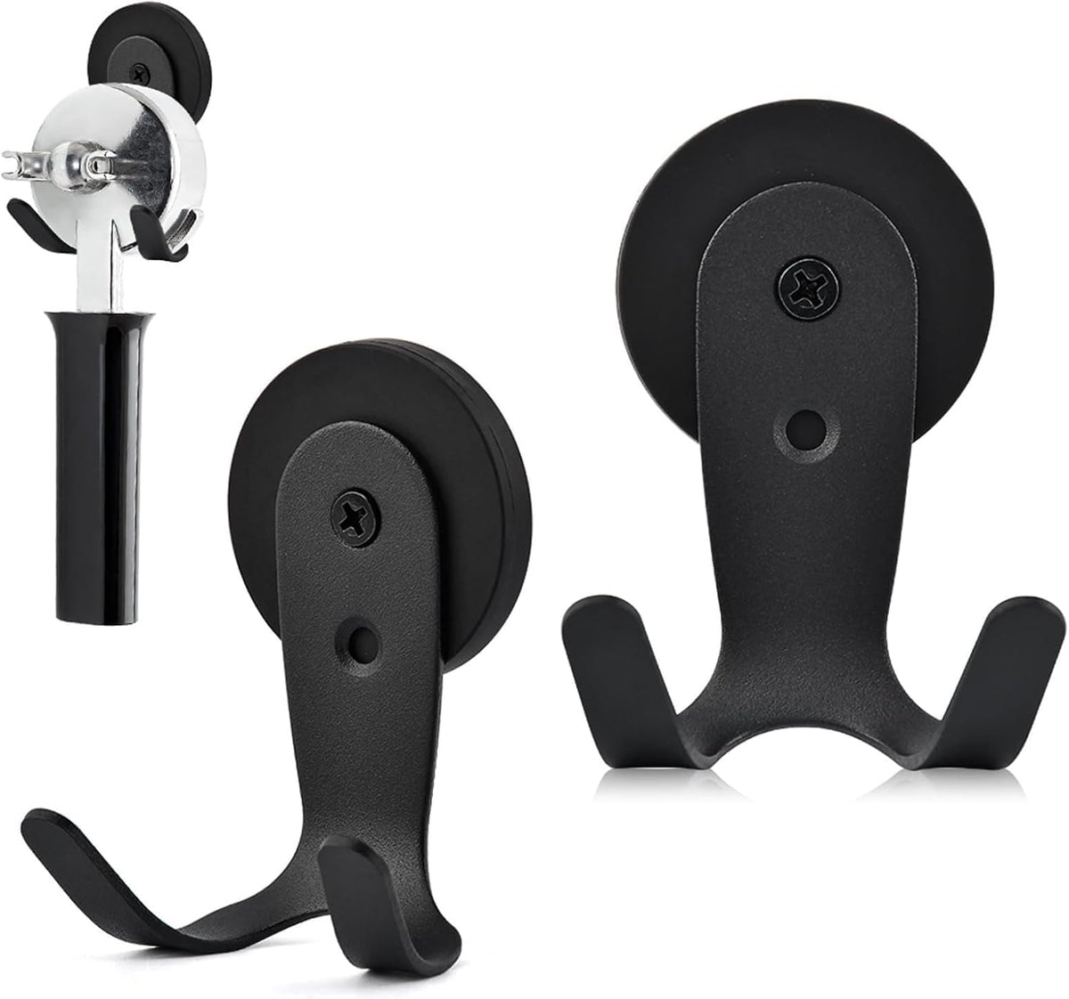 2 Soportes Magnéticos Portafiltros Cafetera Espresso Negro