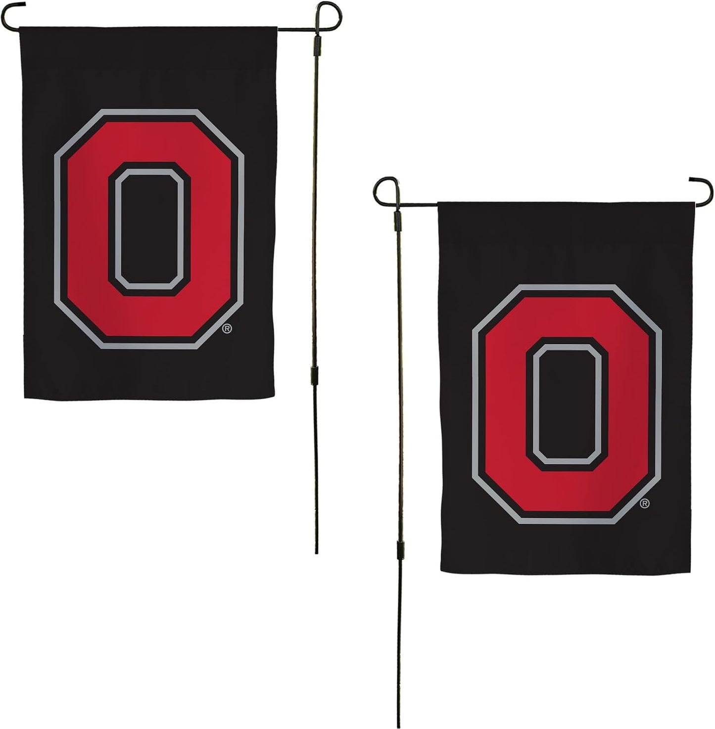 Bandera jardín Ohio State Buckeyes 19x12pulg