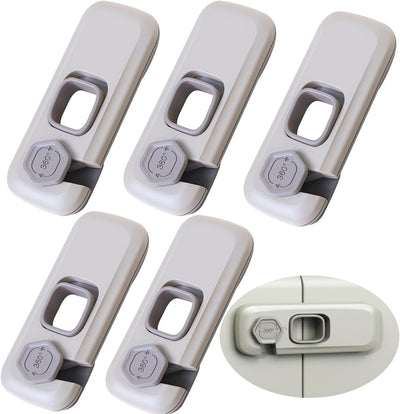 5 Cerraduras Nevera Infantil con Adhesivo para Puertas