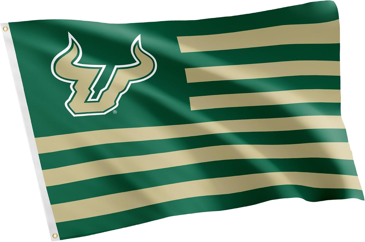 Bandera USF toros 3x5ft tela poliéster duradera