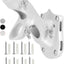Soporte asta bandera aluminio blanco ajustable 45-90°