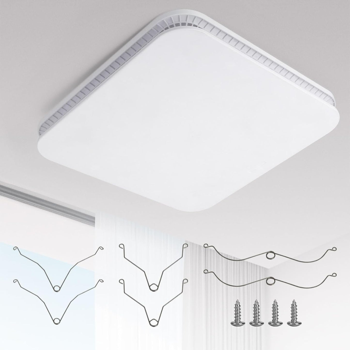 Cubierta universal ventilador baño con resortes repuesto