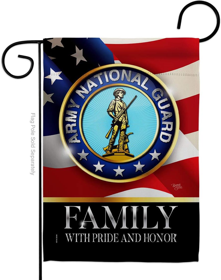 Bandera honor familia Guardia Nacional EE.UU. doble