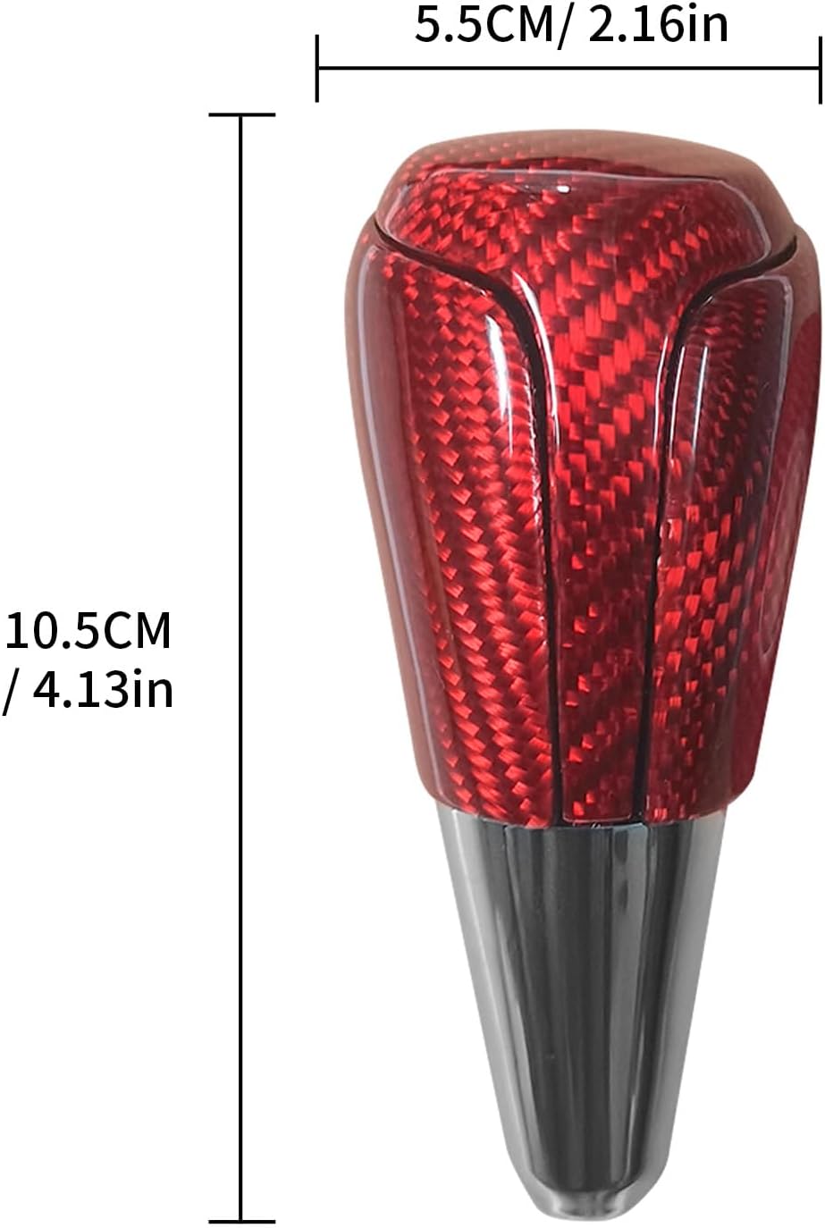 Cubierta pomo cambio fibra carbono Toyota Camry Corolla Rojo