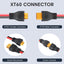Cable XT60 divisor 1 hembra a 2 macho 12AWG drones