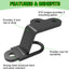 Enganche 3 vías para ATV/UTV universal resistente