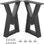 Patas metal 18" para muebles mesita noche escritorio forma V