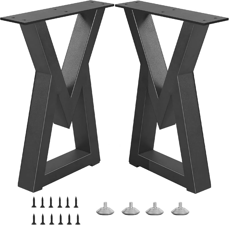 Patas metal 18" para muebles mesita noche escritorio forma V
